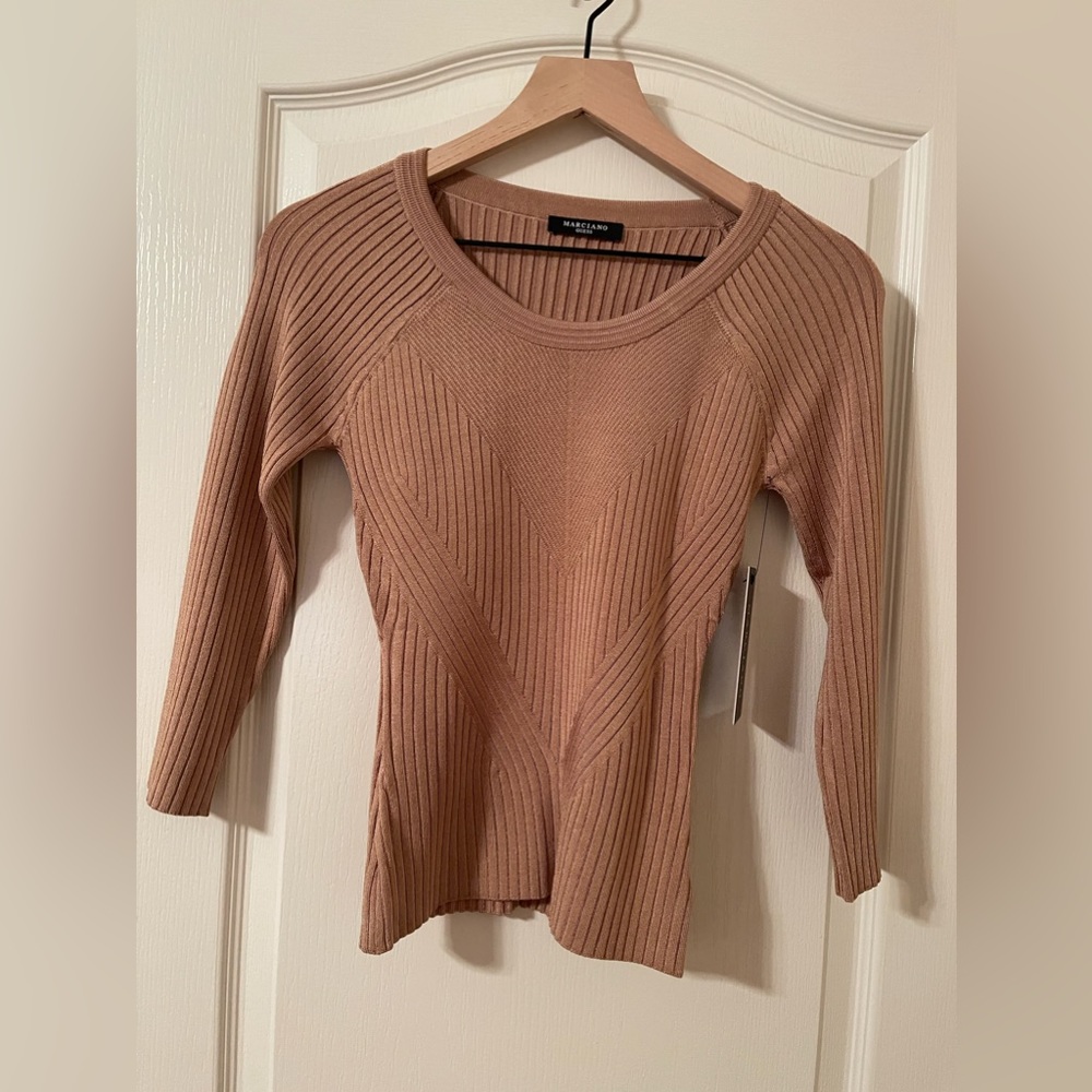 Brand New Marciano Tan Sweater